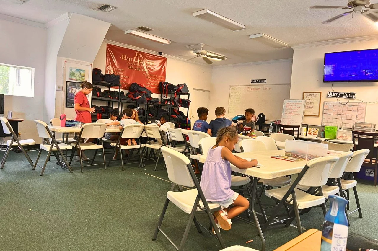 Kids enjoying a martial arts birthday party at Academy of Martial Arts Ormond